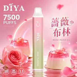 DIYA 7500 Puffs｜3%濃度｜21款口味 薔薇布林