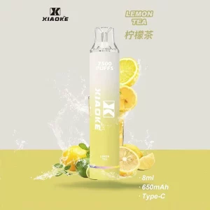 一次性電子煙 DIYA 7500口｜650mAh可充電｜1.2Ω網芯｜3%濃度｜口味-檸檬茶