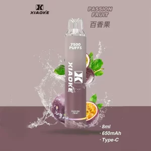 一次性電子煙 DIYA 7500口｜650mAh可充電｜1.2Ω網芯｜3%濃度｜口味-百香果
