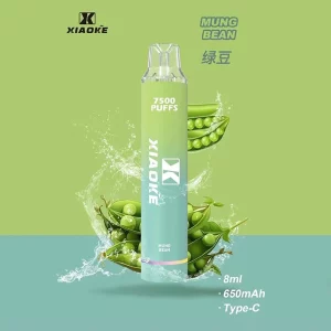 一次性電子煙 DIYA 7500口｜650mAh可充電｜1.2Ω網芯｜3%濃度｜口味-綠豆