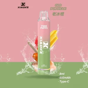 一次性電子煙 DIYA 7500口｜650mAh可充電｜1.2Ω網芯｜3%濃度｜口味-老冰棍