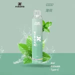 一次性電子煙 DIYA 7500口｜650mAh可充電｜1.2Ω網芯｜3%濃度｜口味-薄荷