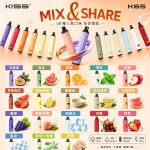 一次性電子煙｜KIS5鎧斯5號｜6500口｜型別-C充電｜3%濃度｜口味清單